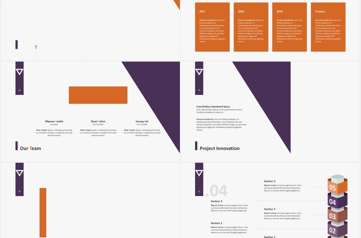 公司业务介绍图文排版设计PPT模板COMPANIZE - Business Powerpoint Template