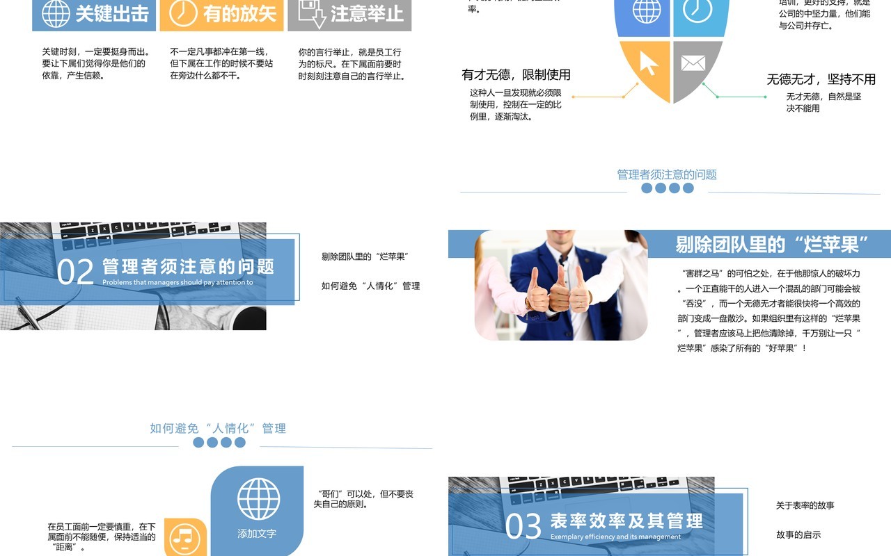蓝色商务风管理能力培训PPT动态模板