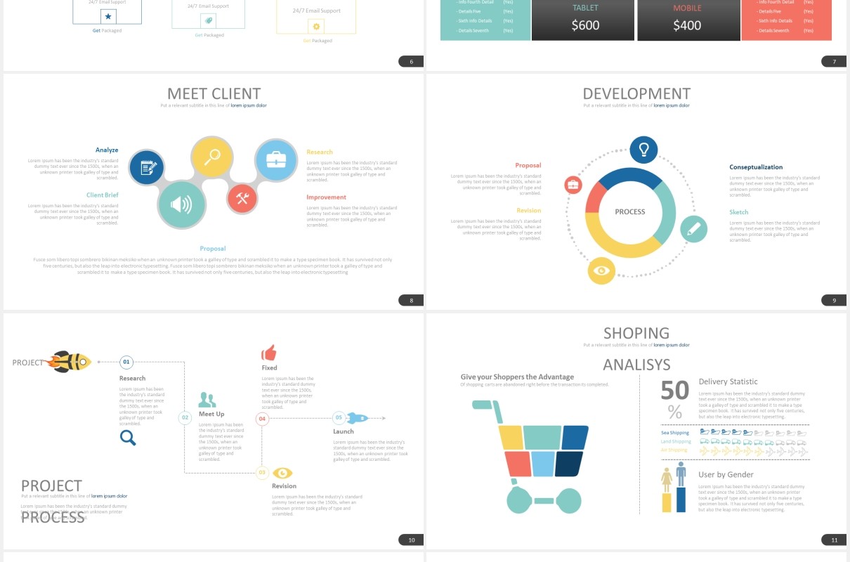 简约商务工作报告PPT素材模板nineteen powerpoint template
