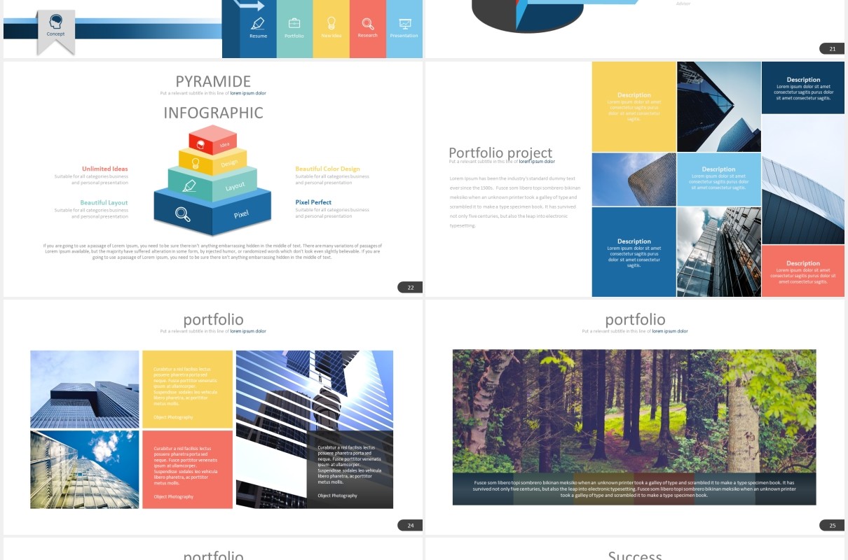 简约商务工作报告PPT素材模板nineteen powerpoint template