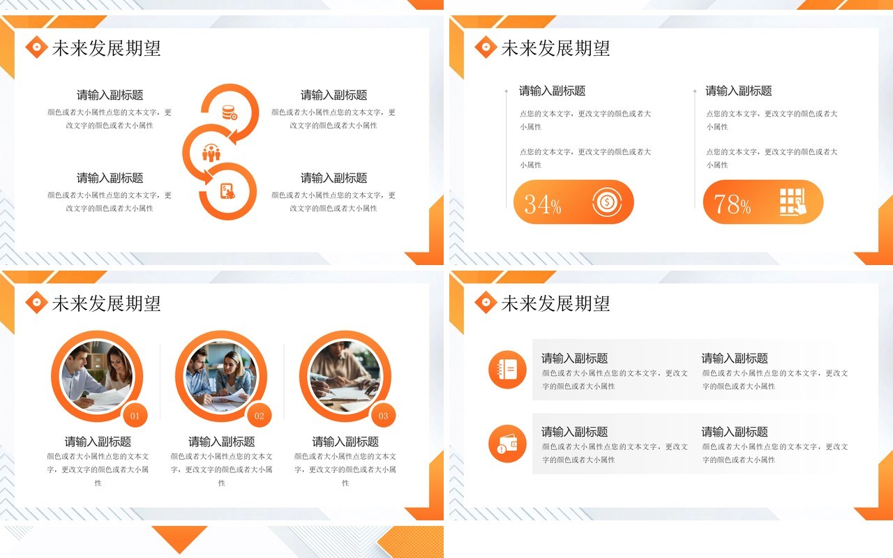 橙色商务风公司宣传介绍PPT通用模板