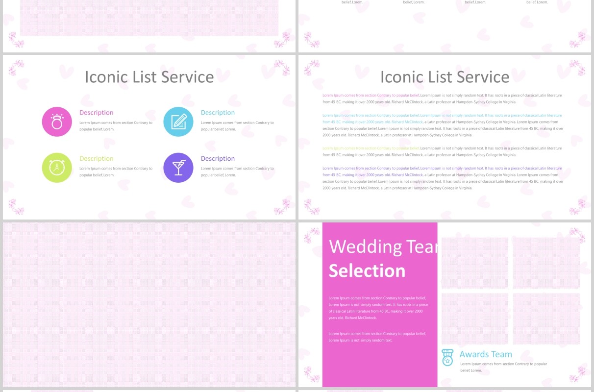 婚礼策划结婚PPT版式设计模板Wedding Powerpoint Template