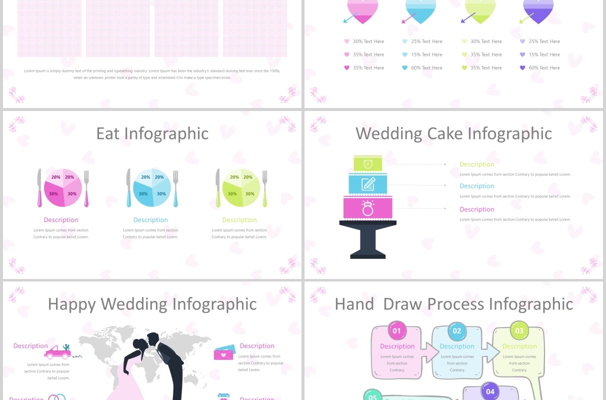 婚礼策划结婚PPT版式设计模板Wedding Powerpoint Template