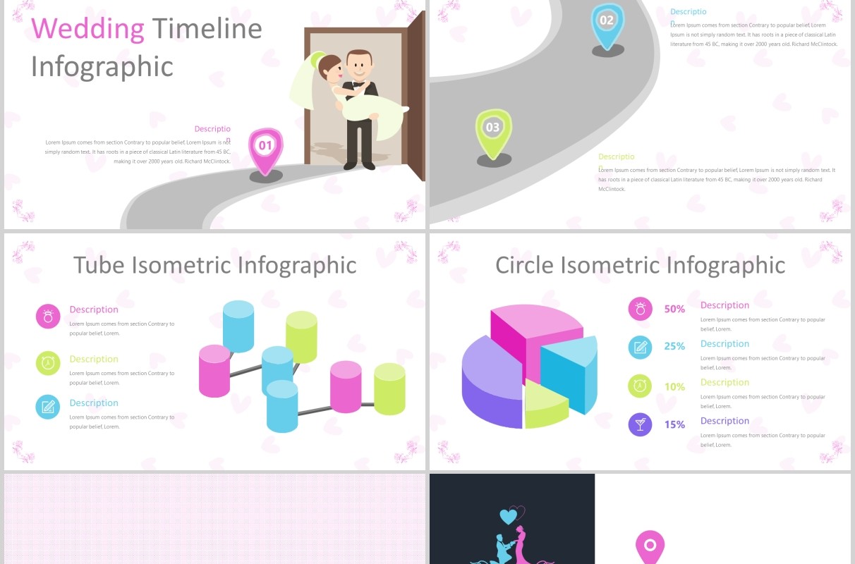 婚礼策划结婚PPT版式设计模板Wedding Powerpoint Template