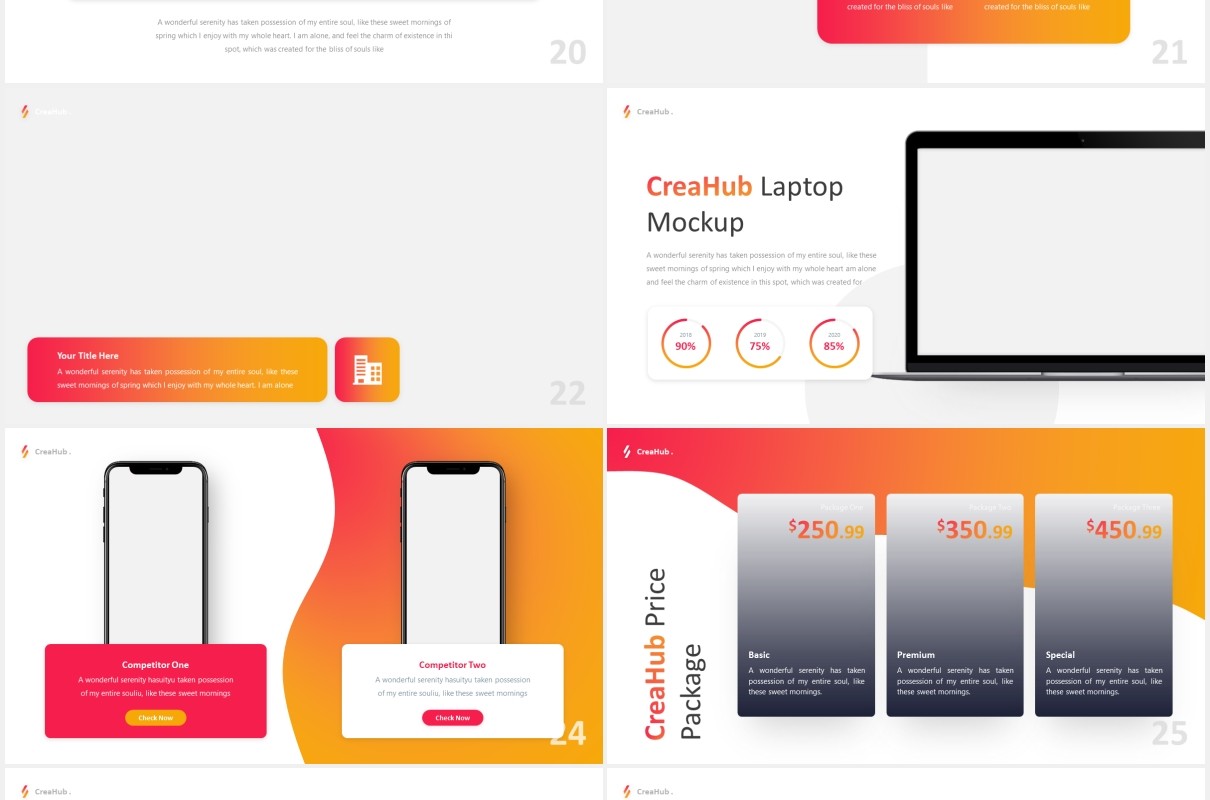 商业商务图片版式设计PPT模板CreaHub - Business Powerpoint Template