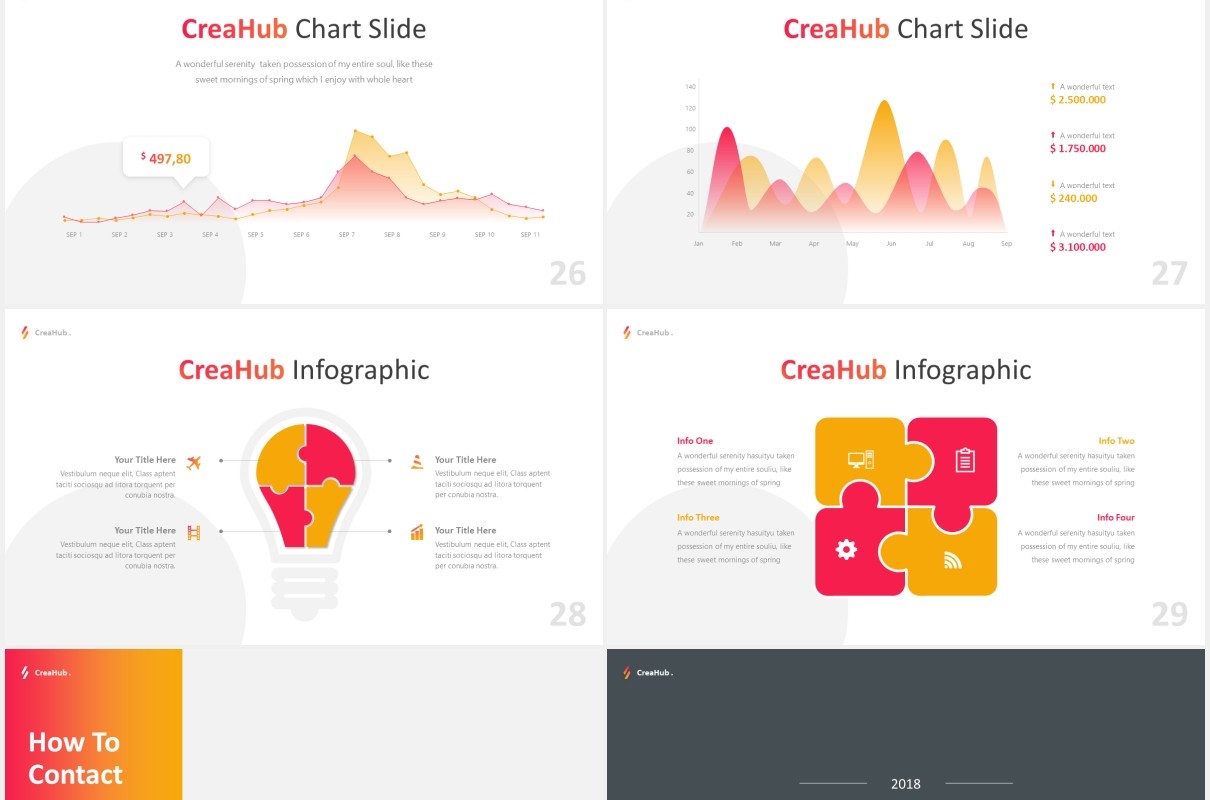 商业商务图片版式设计PPT模板CreaHub - Business Powerpoint Template