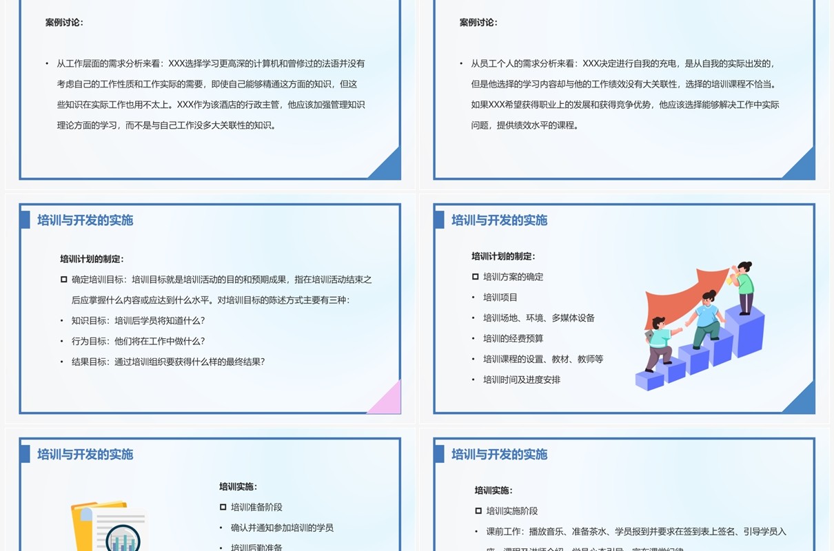 简约风人力资源培训与开发PPT模板
