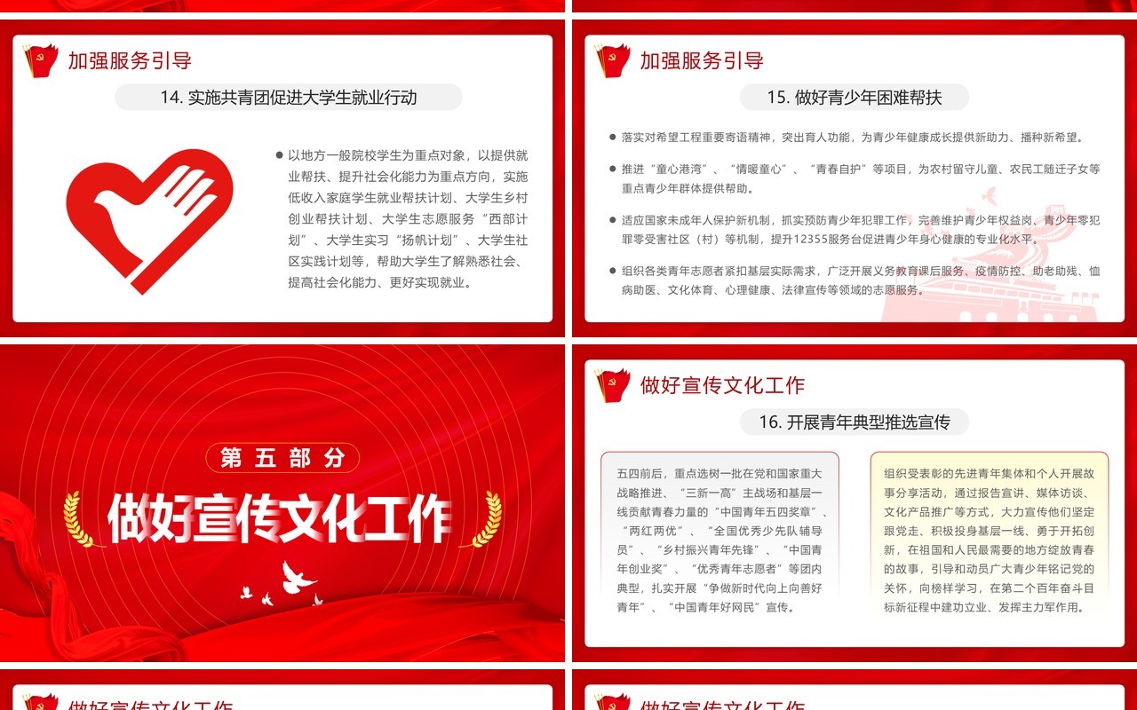 红色简约喜迎二十大共建中国梦PPT模板