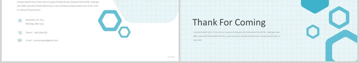 蓝色公司产品介绍PPT模板rein powerpoint template