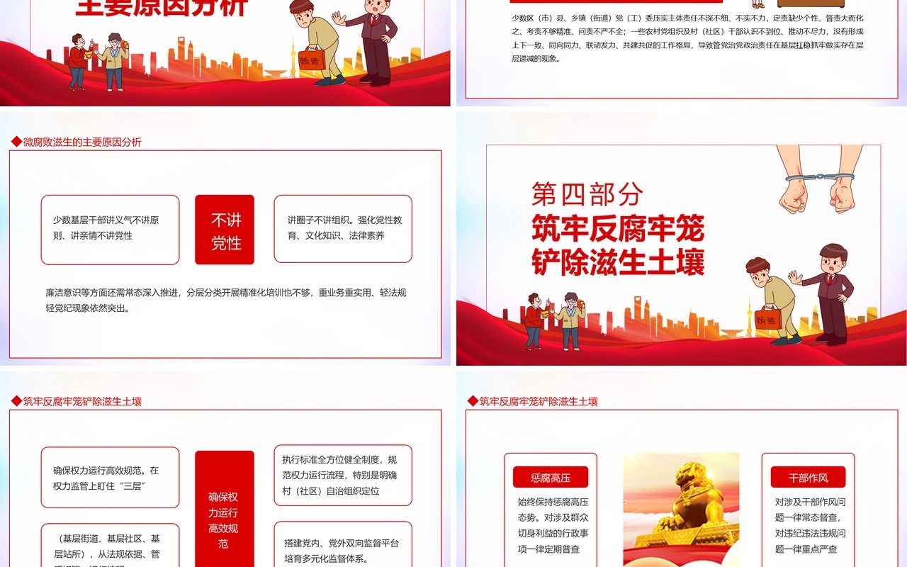 防治身边微腐败惩治基层微腐败中的大祸害PPT模板