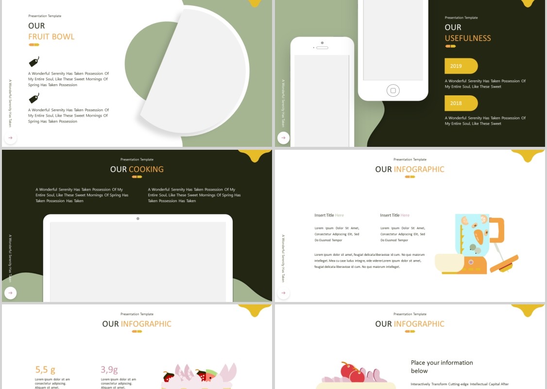 美食餐饮PPT模板Bowlest Powerpoint Template