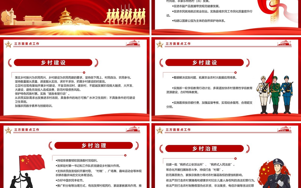2022年中央一号文件要点速读PPT模板
