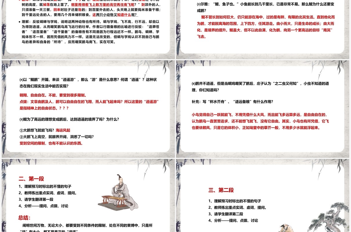 部编版七年级语文上册逍遥游课件PPT模板