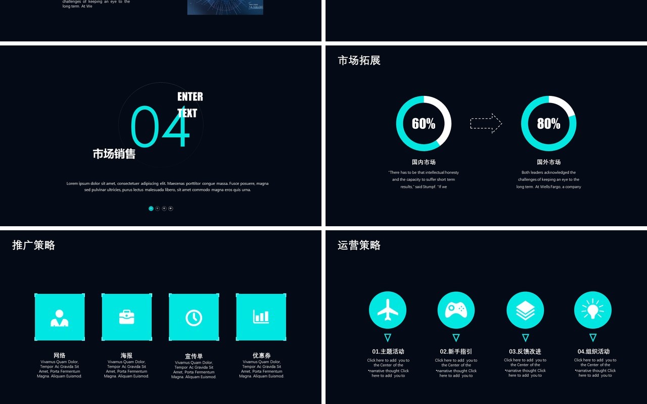 黑色简约创新科技项目计划书PPT模板