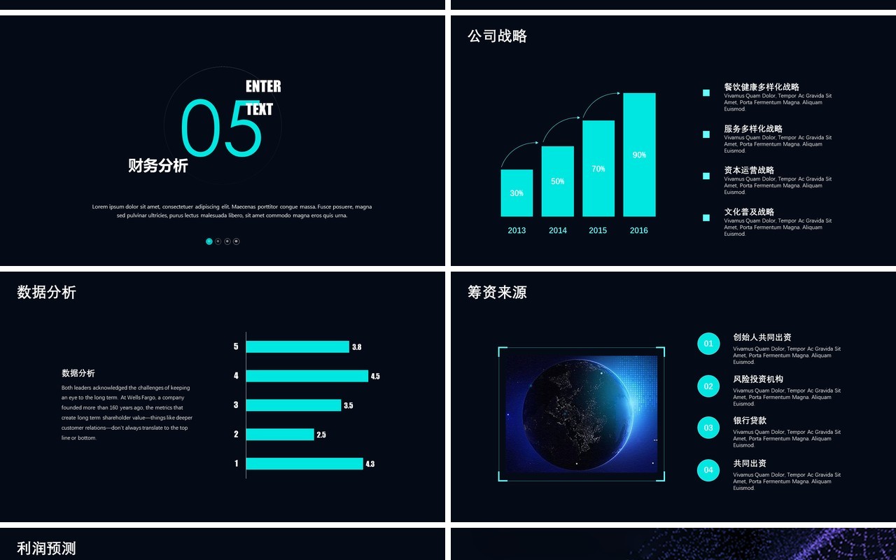 黑色简约创新科技项目计划书PPT模板
