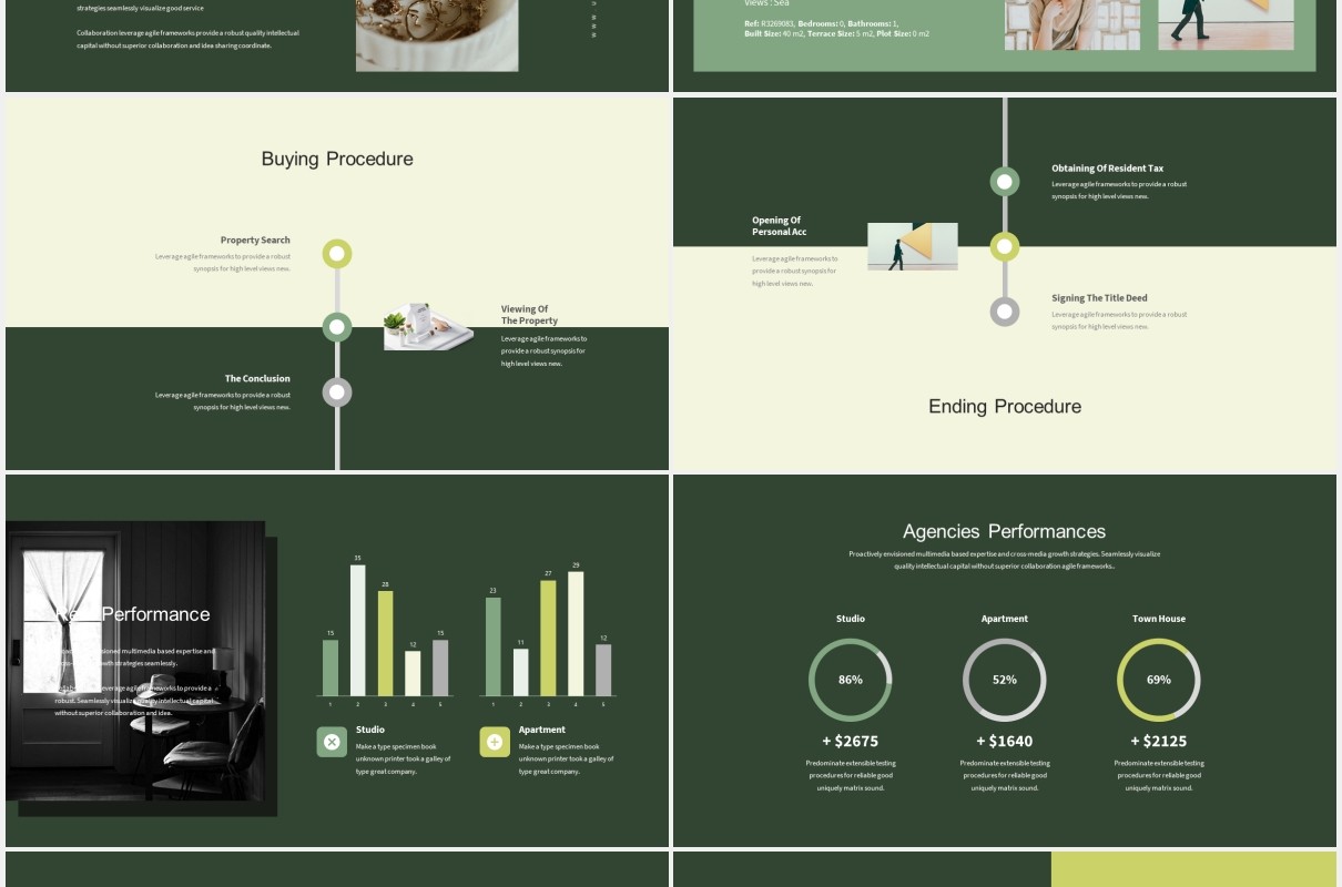 绿色商务工作通用PPT模板Umrea-Interior Business Powerpoint