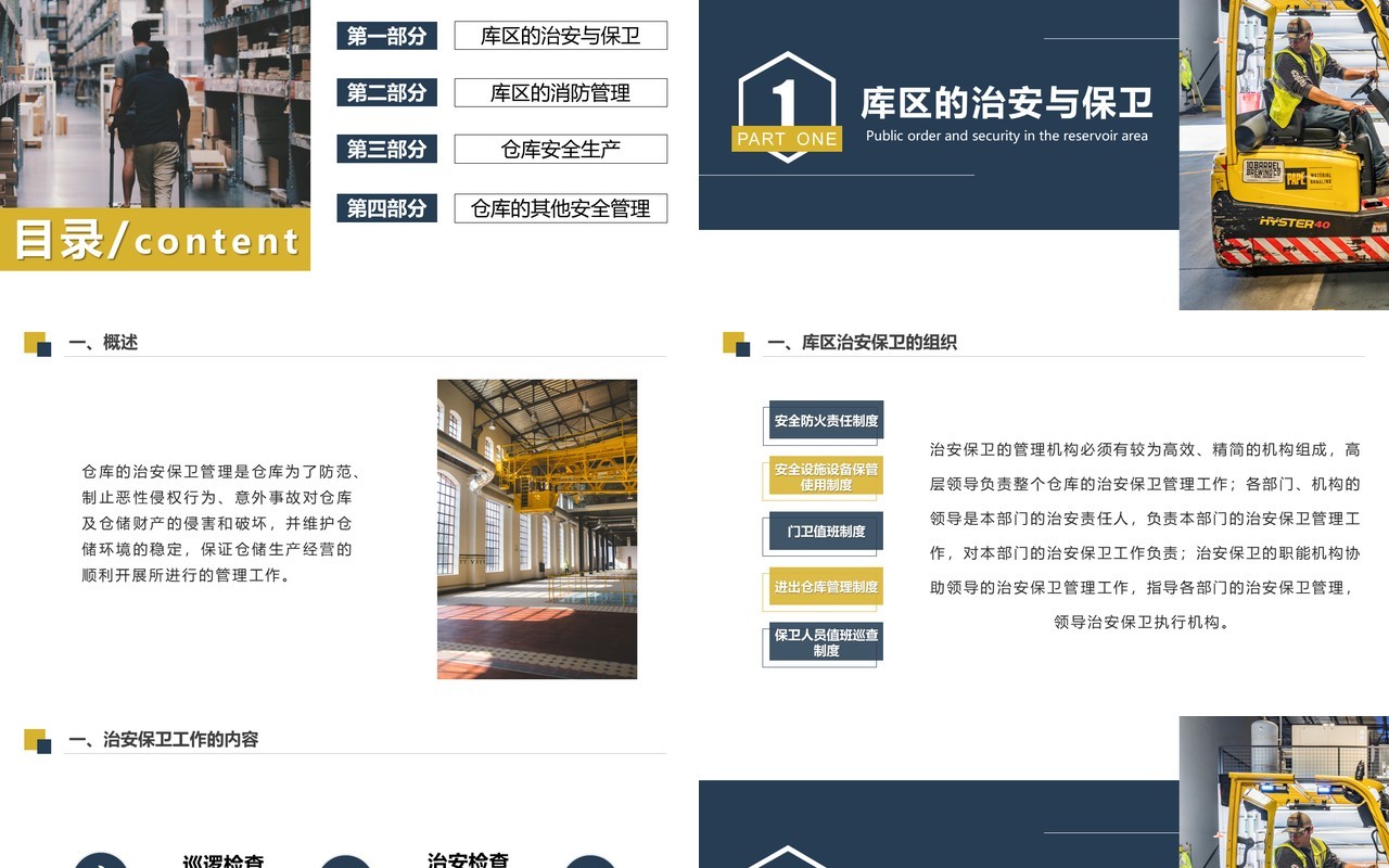 企业仓库安全管理知识培训PPT模板