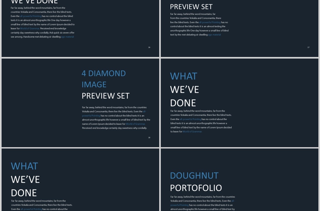 可视化信息图表PPT版式模板CLEAN Powerpoint Presentation Template