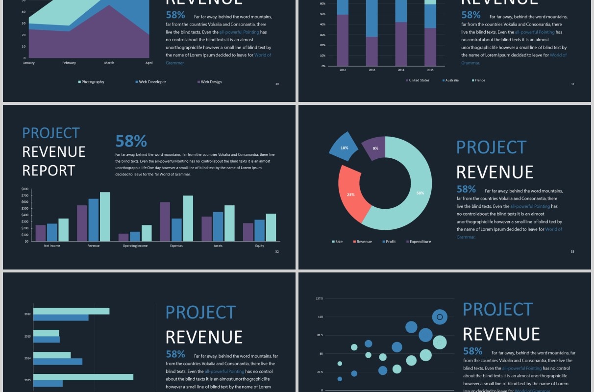 可视化信息图表PPT版式模板CLEAN Powerpoint Presentation Template