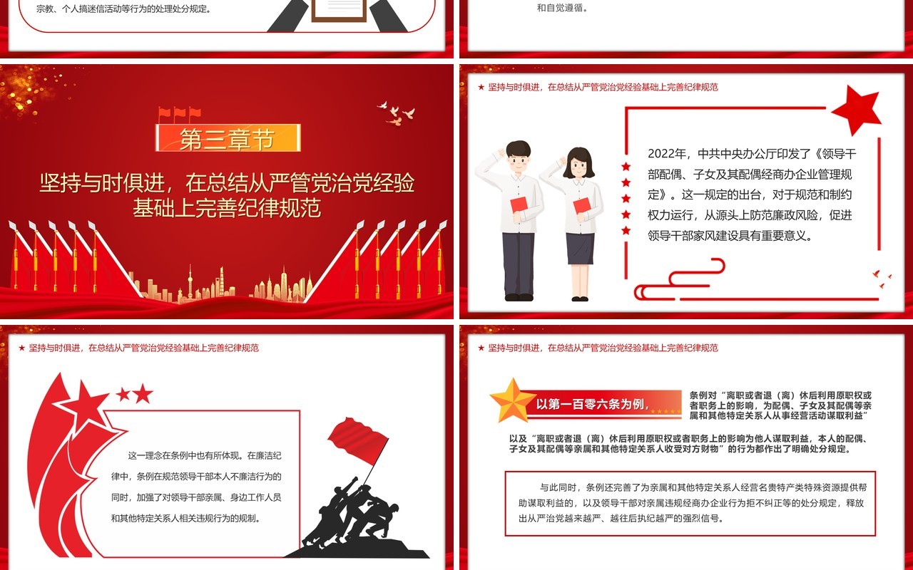 中国共产党纪律处分条例的突出特点PPT模板