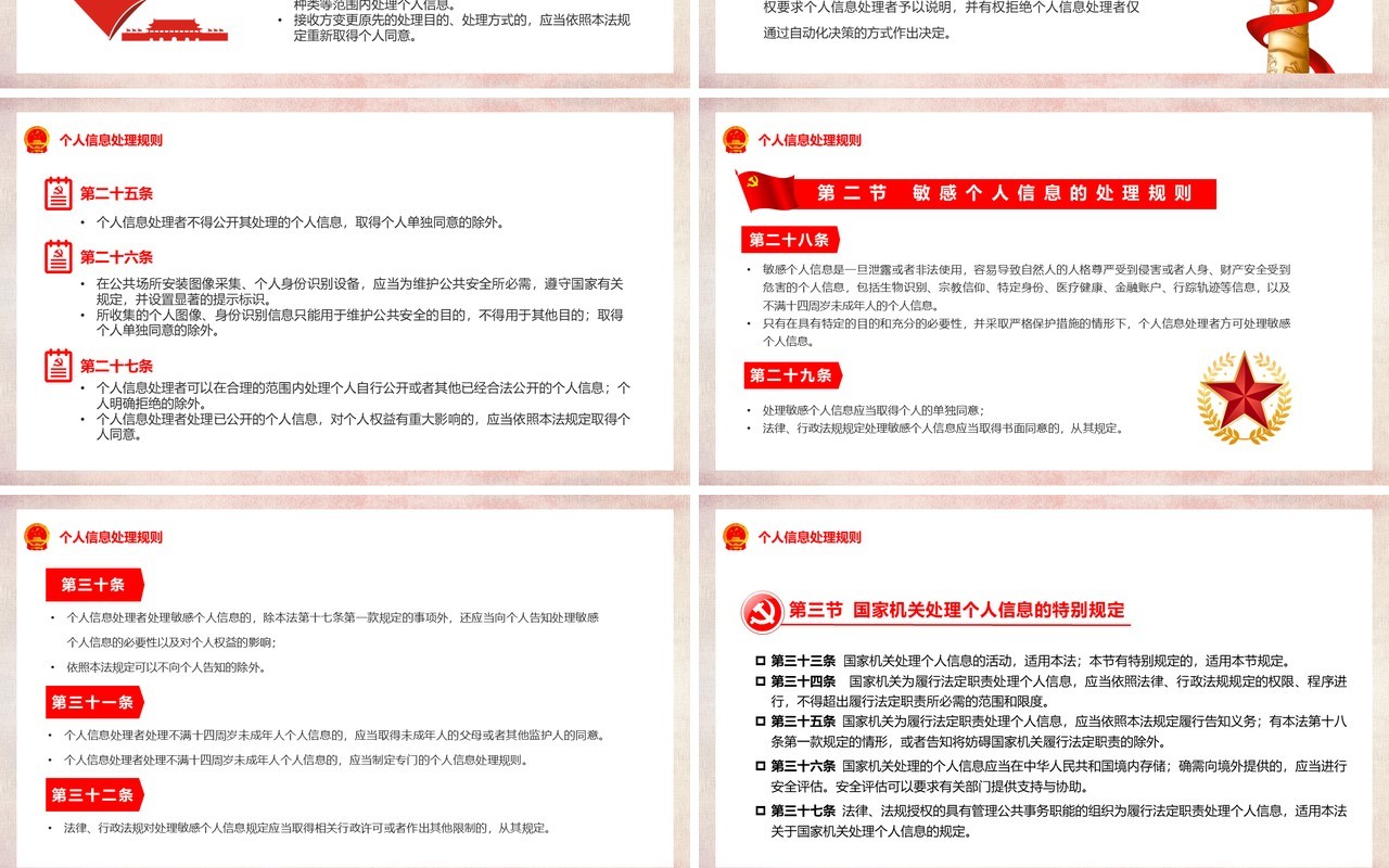 中华人民共和国个人信息保护法PPT模板
