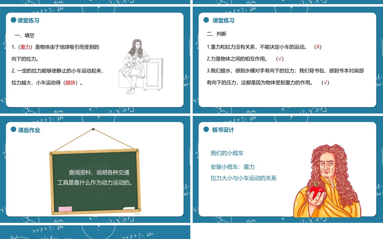 教科版五年级科学上册我们的小缆车PPT模板