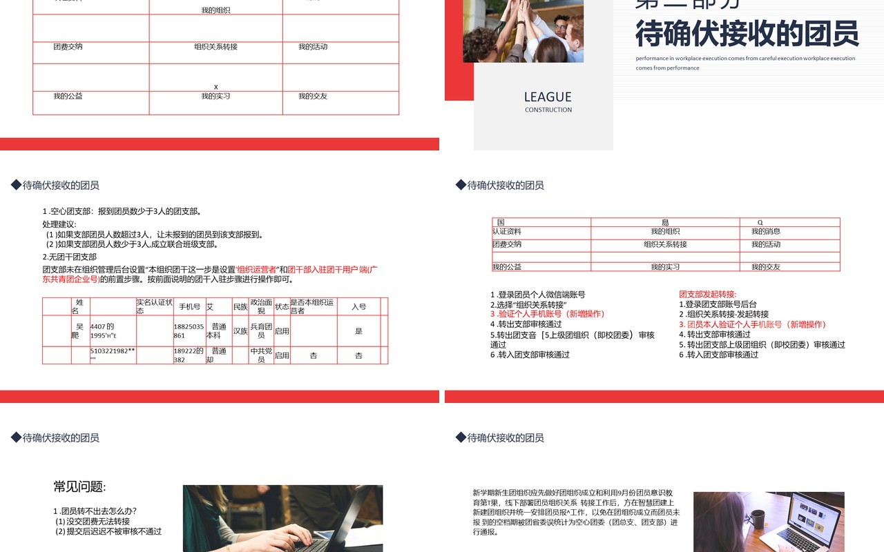 智慧团建系统培训动态PPT模板