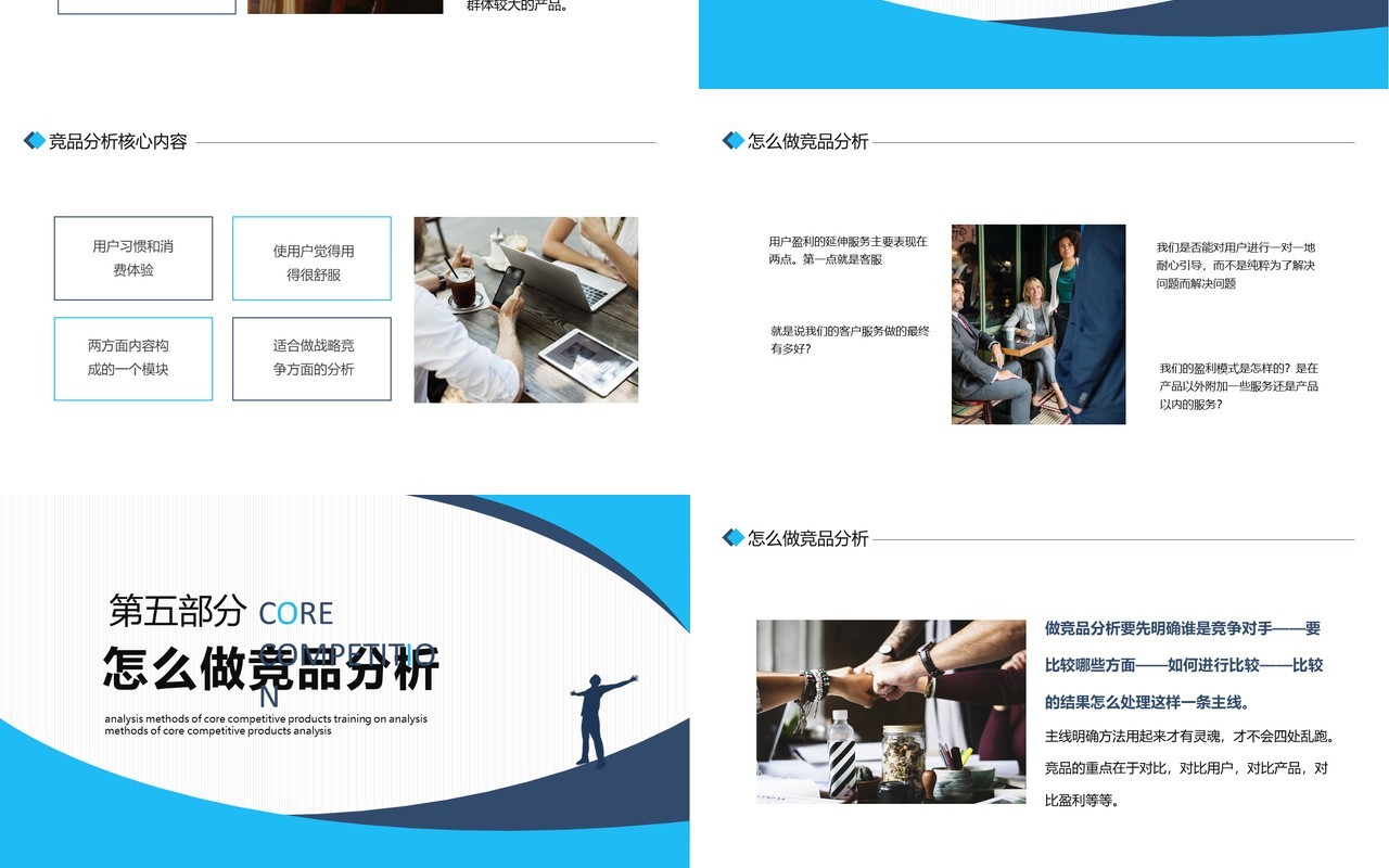 行业核心竞品分析动态PPT模板