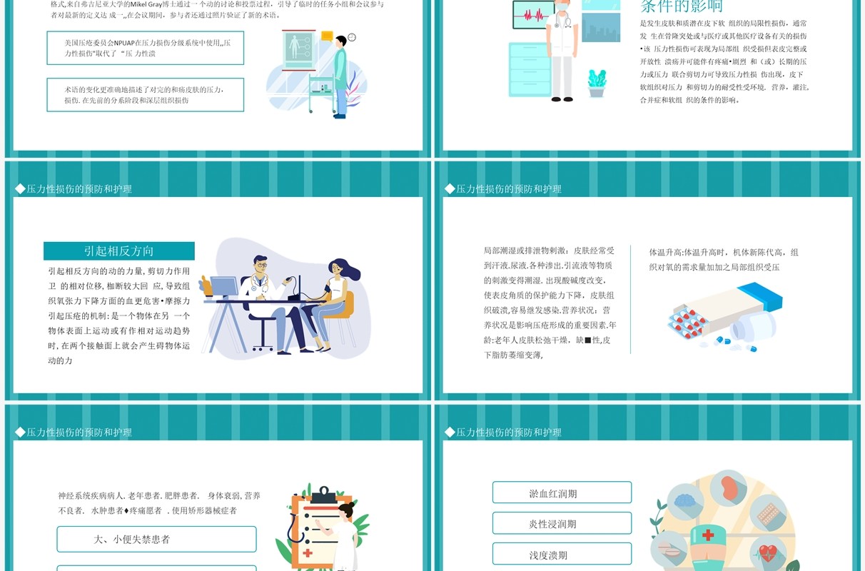 压力性损伤的预防和护理动态PPT模板