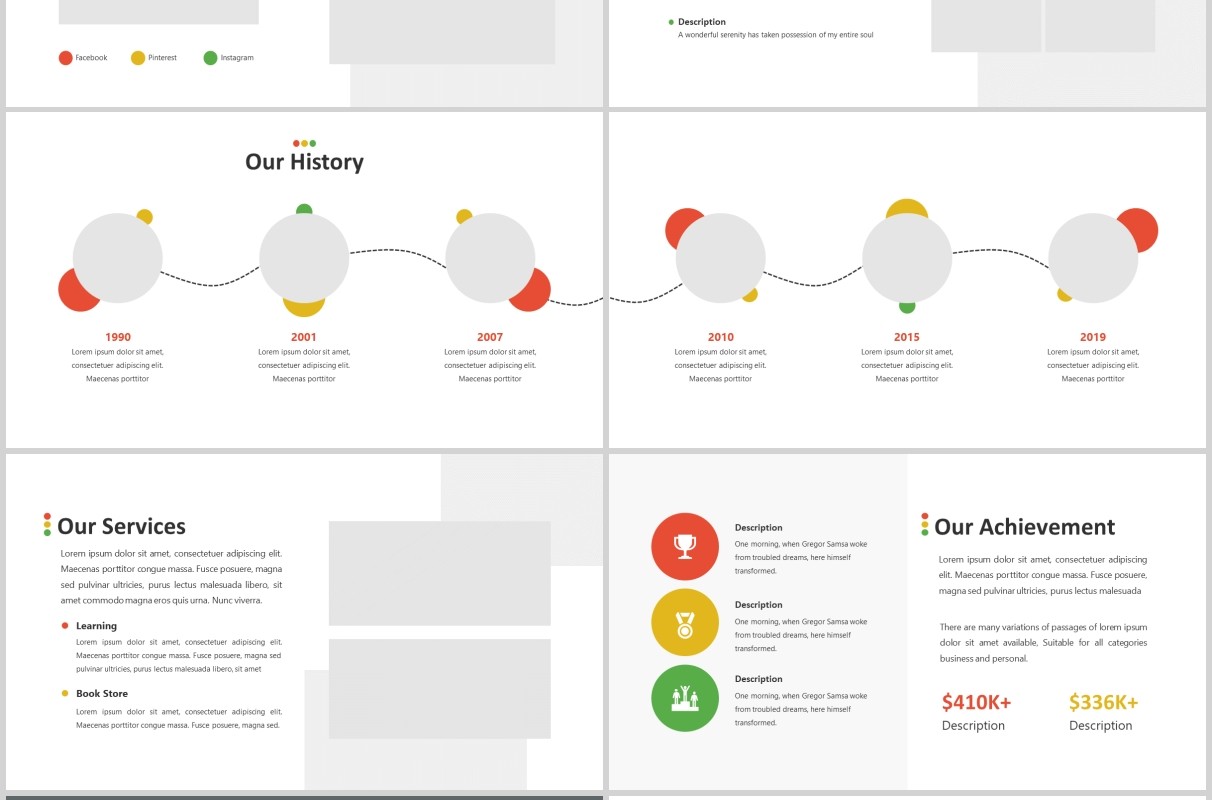 教育学习PPT图片排版模板Learn - Education Powerpoint Template
