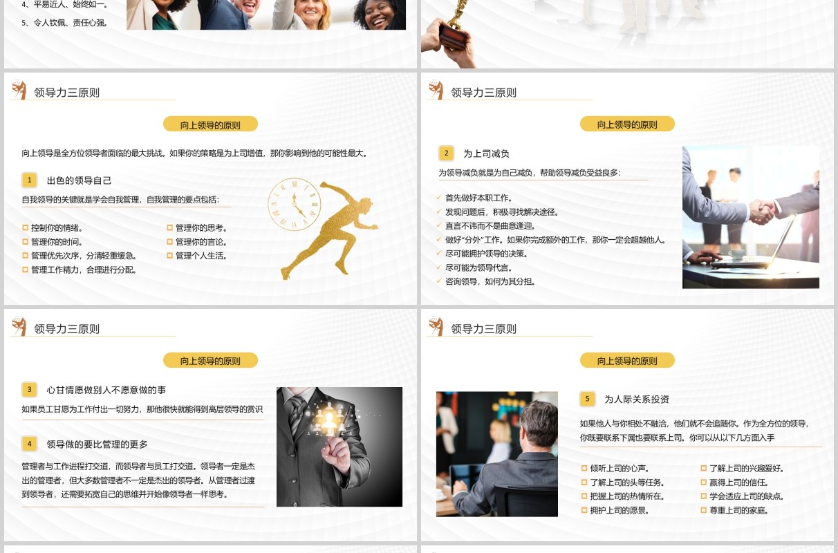 商务大气实用企业员工培训360度领导力培训课件PPT模板