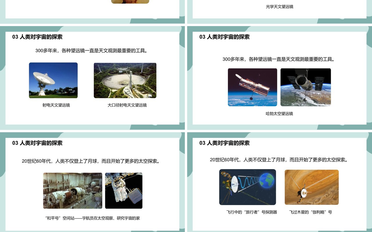 教科版六年级科学下册探索宇宙课件PPT模板