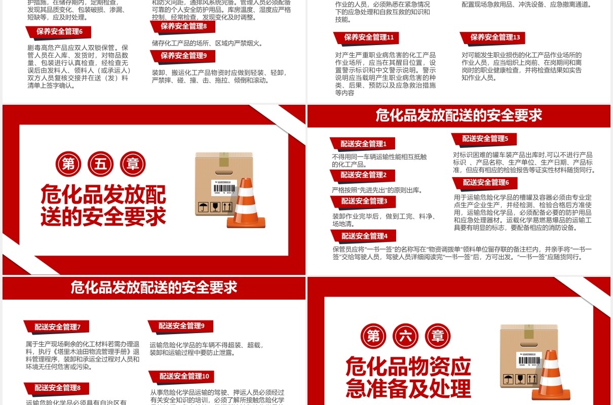 简约公司仓库危化品仓储安全管理培训PPT模板