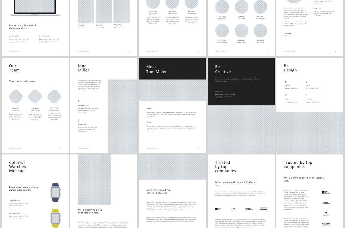 A4竖版PPT模板图片排版BE A4 Vertical Powerpoint Template 30 Photos