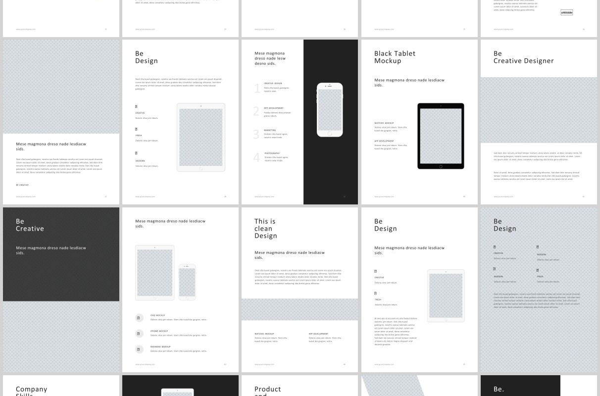A4竖版PPT模板图片排版BE A4 Vertical Powerpoint Template 30 Photos