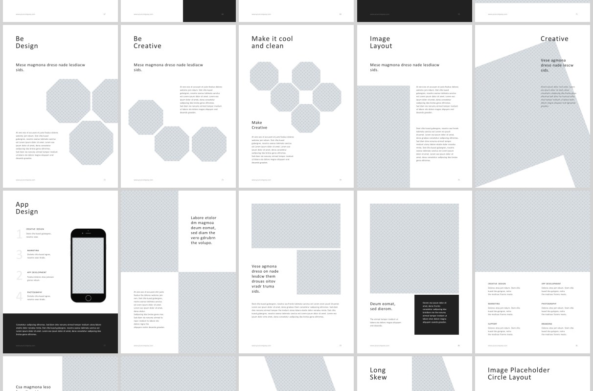 A4竖版PPT模板图片排版BE A4 Vertical Powerpoint Template 30 Photos