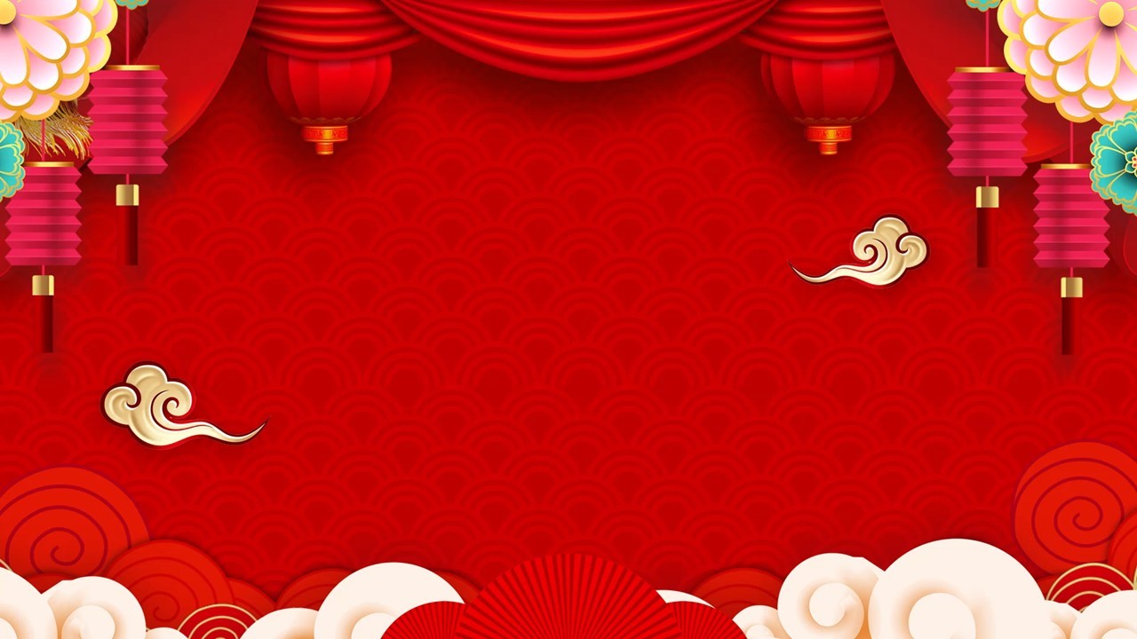2021红色中国风新年十秒倒计时PPT模板