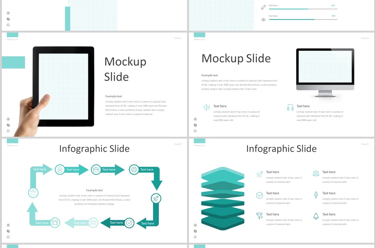 公司简介产品介绍PPT模板版式设计Neoro - Powerpoint Template