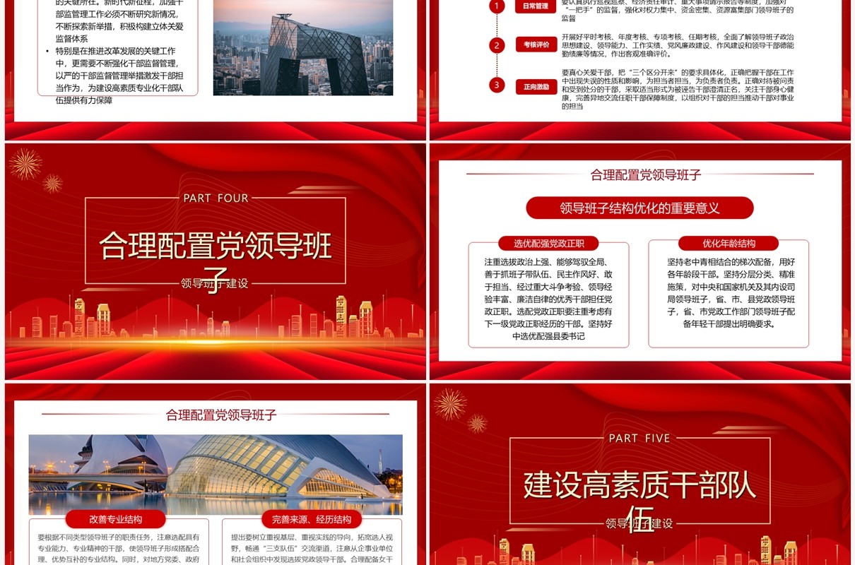 红色党支部的领导班子建设PPT模板