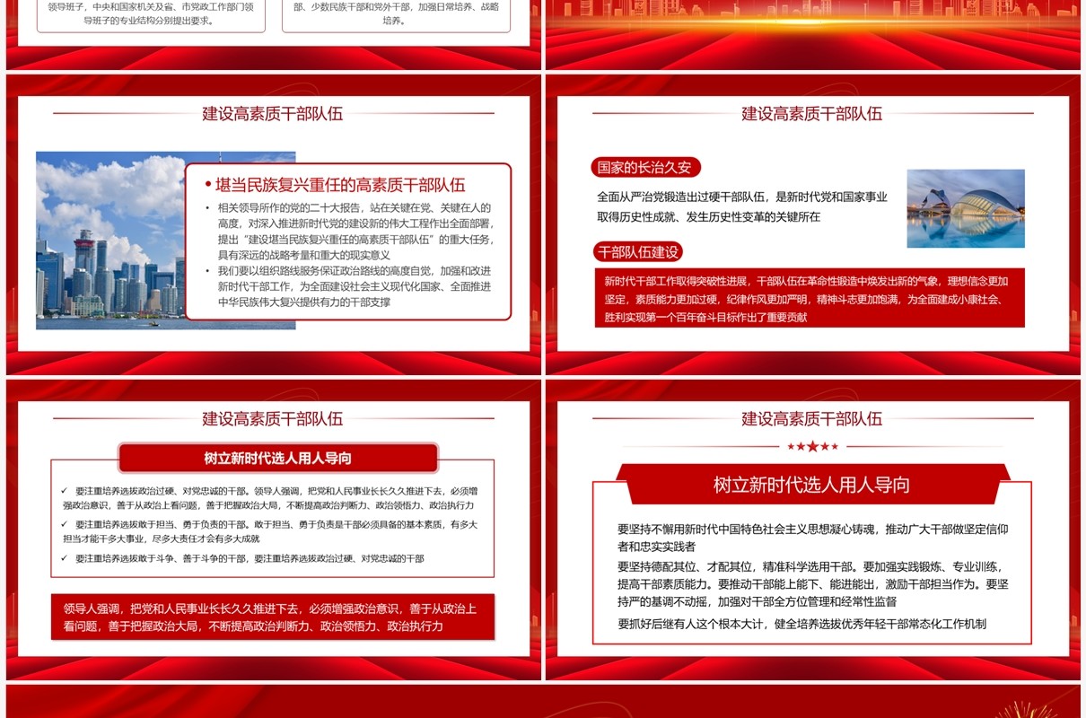 红色党支部的领导班子建设PPT模板