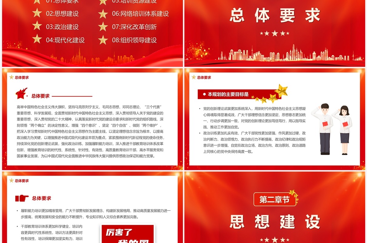 学习全国干部教育培训规划PPT模板