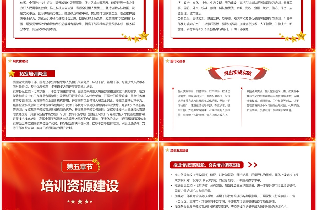 学习全国干部教育培训规划PPT模板