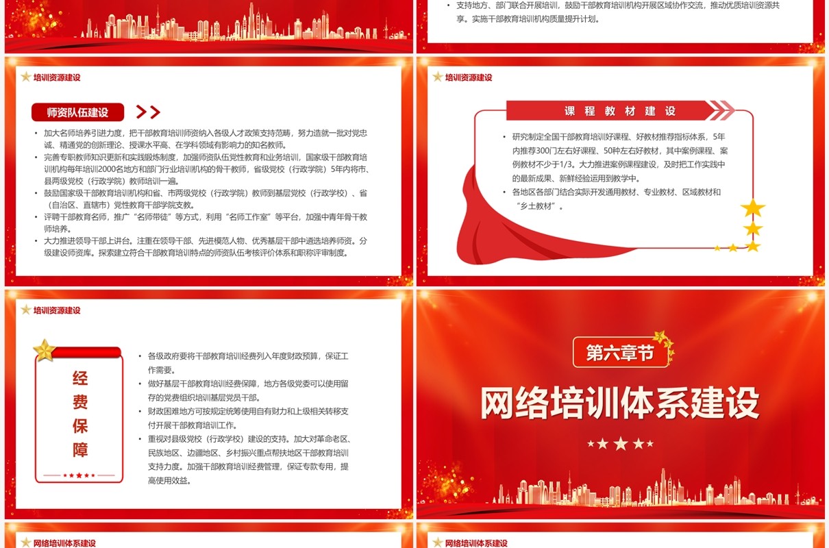 学习全国干部教育培训规划PPT模板