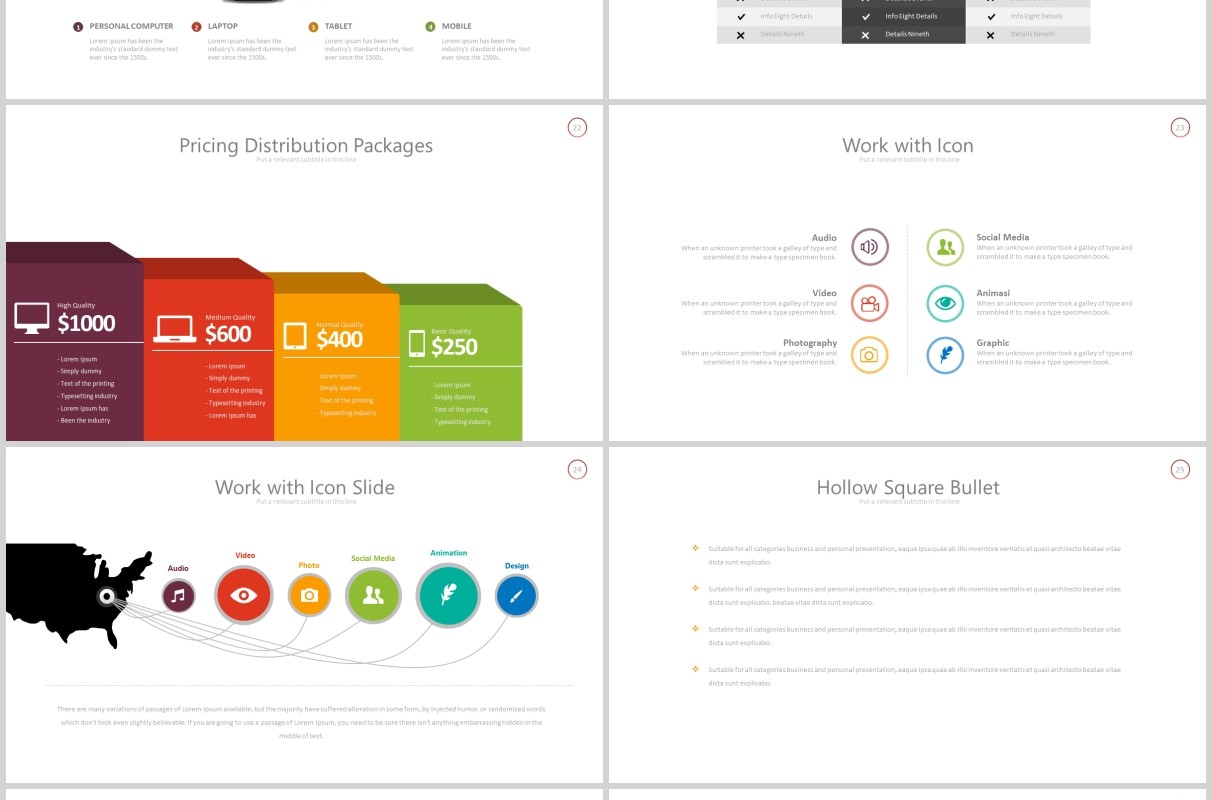 公司组织架构图时间阶梯线PPT可插图排版素材模板Eleven - Powerpoint Template