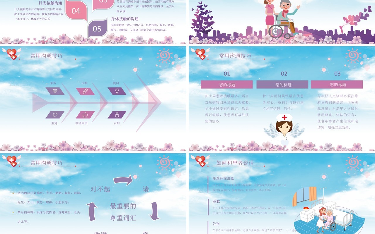 护患沟通技巧医院课件PPT模板