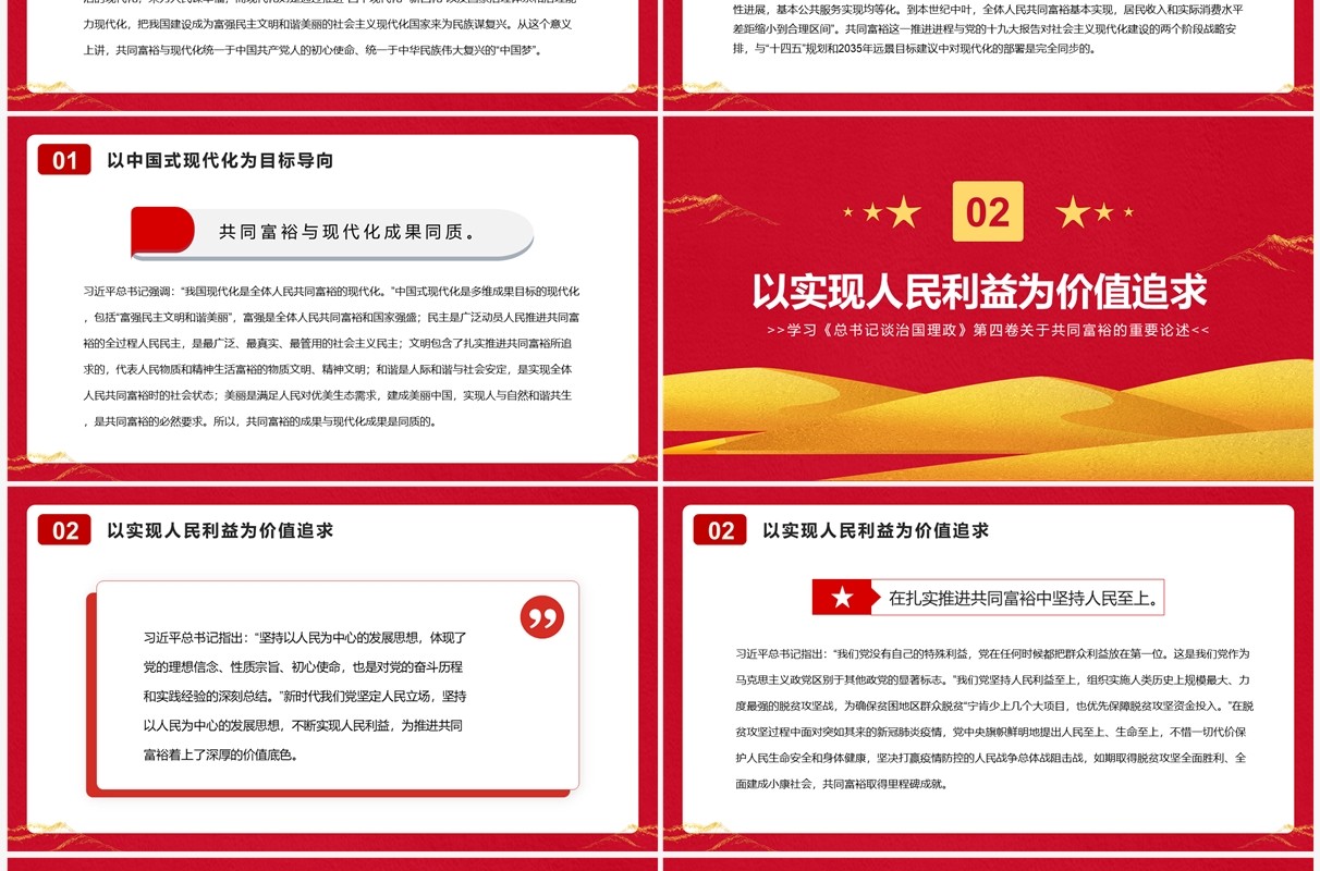 新时代扎实推进共同富裕的战略擘画PPT模板