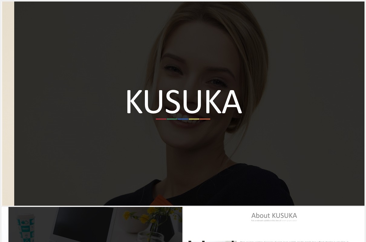 年终工作汇报数据图表PPT素材模板kusuka powerpoint