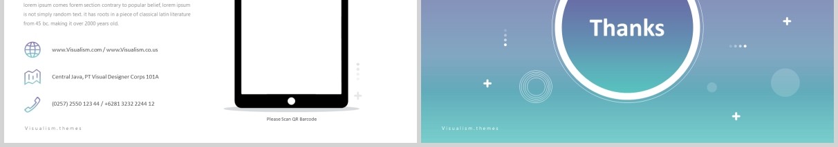 圆形可视化图形产品展示PPT版式设计模板Visualism Powerpoint Template