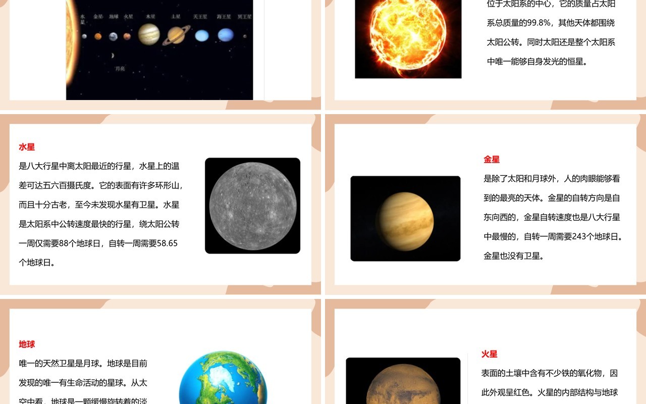 教科版六年级科学下册太阳系课件PPT模板