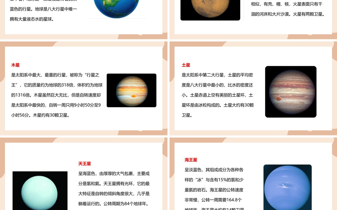 教科版六年级科学下册太阳系课件PPT模板